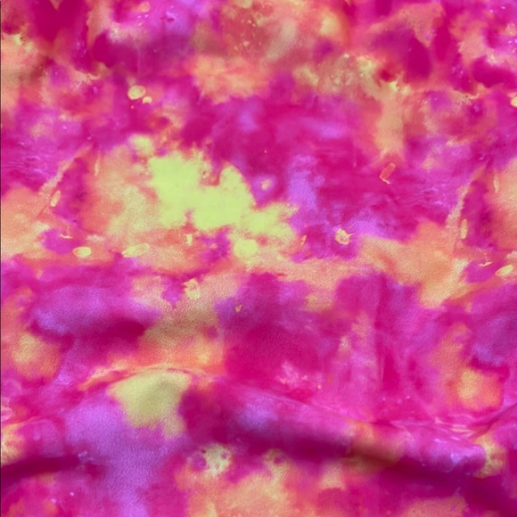 Energetic Pink and Yellow One Piece Swimsuit - Picture 3 of 3